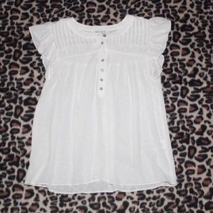 cute lil prarie gurl empire waist flowy top